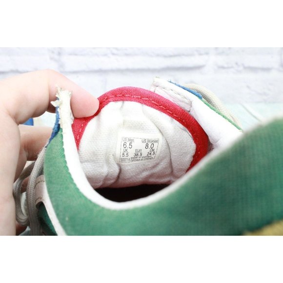 Vans Unisex Multicolor Suede Lace Up Low Sneaker Skate Shoes Size W 8 / M 6.5 - Picture 8 of 9